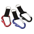 Carabiner Key Ring w/ Web Strap